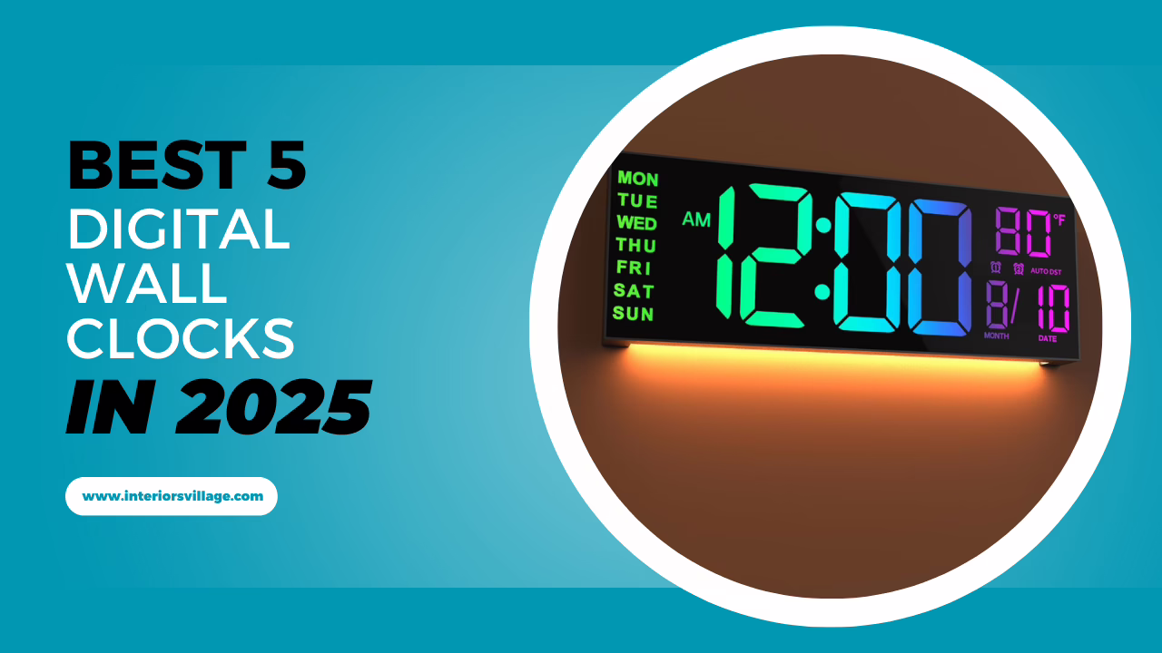 Digital wall clock