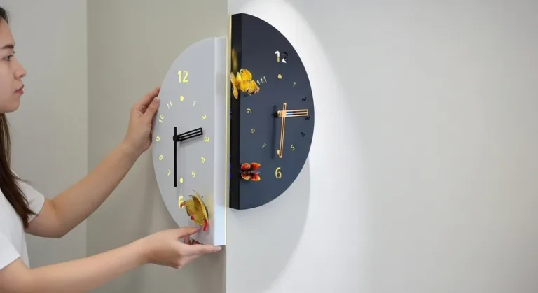 Corner wall clock